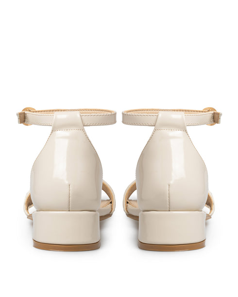 Sandalia Beige Ankle Strap 6904